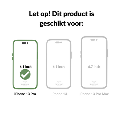 Dutchic iPhone 13 Pro Uitneembare leren hoesje - Purple