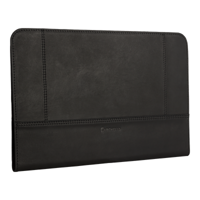 Lederen beschermings hoesje voor Apple Macbook Air 11 inch - Antic Zwart