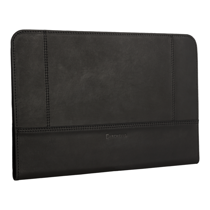 Lederen beschermings hoesje voor Apple Macbook Air 11 inch - Antic Zwart