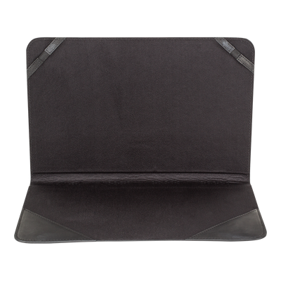 Lederen beschermings hoesje voor Apple Macbook Air 11 inch - Antic Zwart