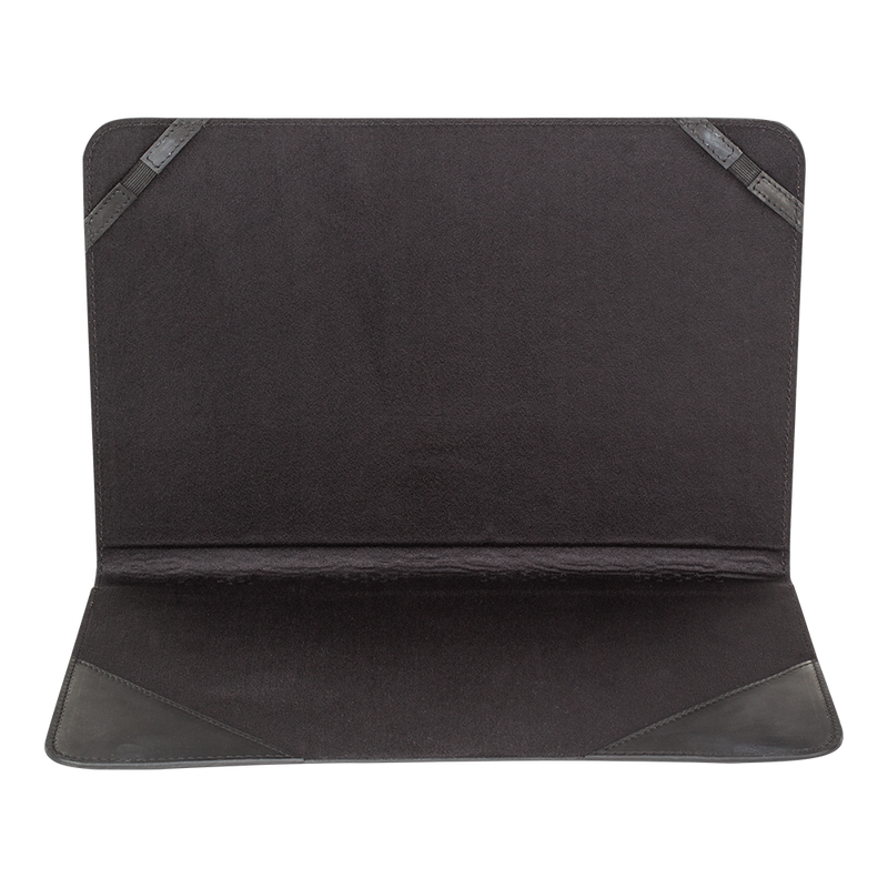 Lederen beschermings hoesje voor Apple Macbook Air 11 inch - Antic Zwart