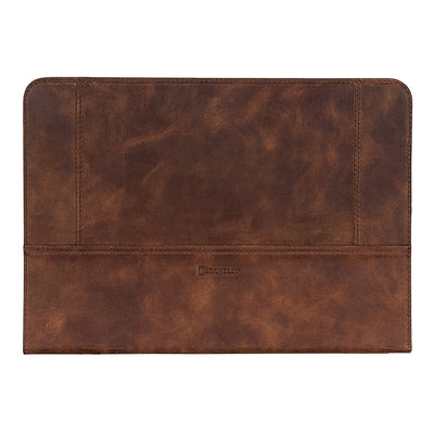 Lederen beschermings hoesje voor Apple Macbook Air 11 inch - Antic Bruin