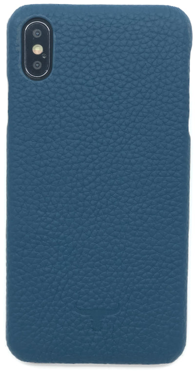 Lederen Booktype iPhone Xs Max - Marine Blauw