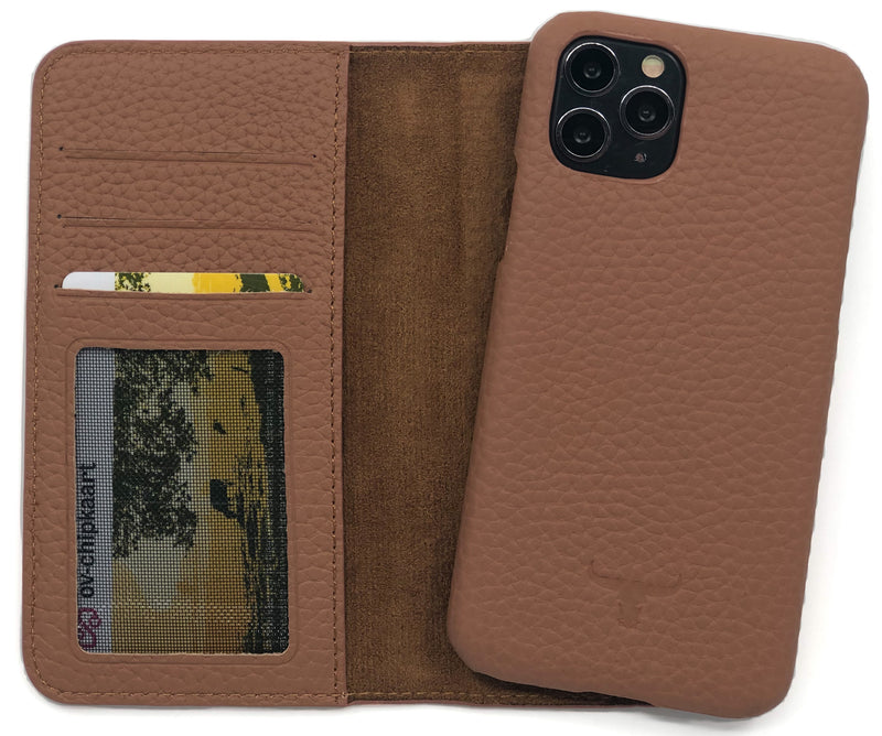 Lederen Booktype iPhone 11 Pro - Bruin