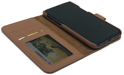 Lederen 2 in 1 Booktype iPhone X / XS - Bruin