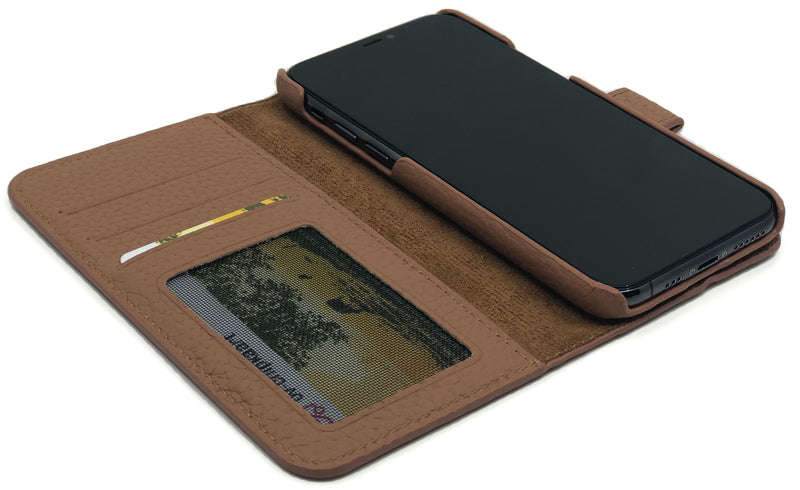 Lederen 2 in 1 Booktype iPhone X / XS - Bruin