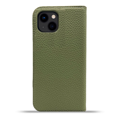 Dutchic iPhone 14 Uitneembare leren hoesje - Matcha Green