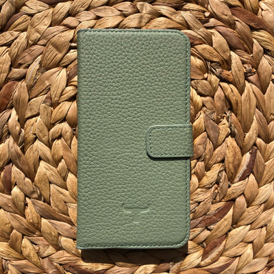 Lederen Booktype iPhone 11 Pro - Matcha Groen
