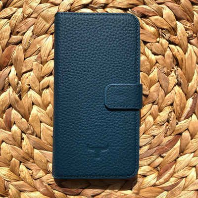 Lederen Booktype iPhone 11 Pro - Marine Blauw