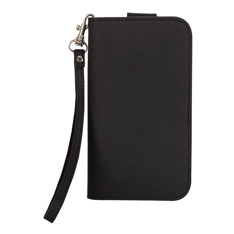 Lederen Universele Multi Flap Case | zwart