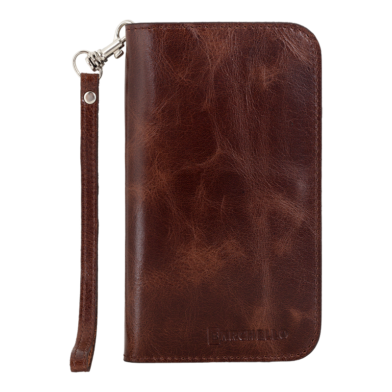 Lederen Universele Multi Flap Case | Cognac Bruin