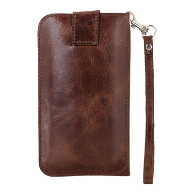 Lederen Universele Multi Flap Case | Cognac Bruin