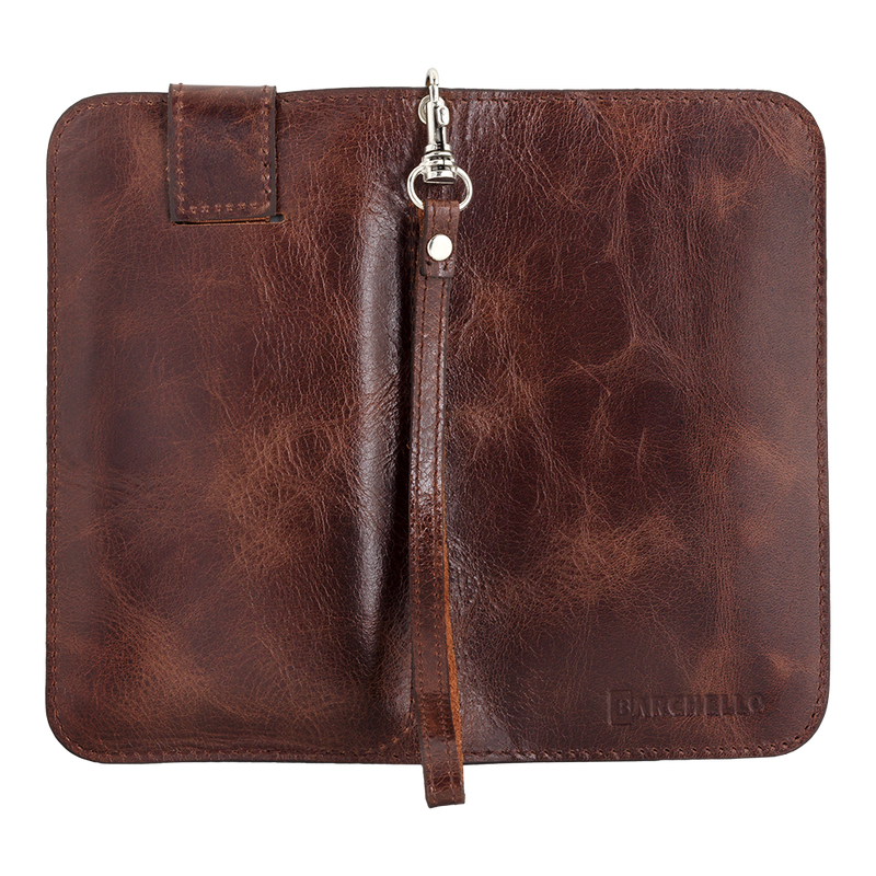 Lederen Universele Multi Flap Case | Cognac Bruin