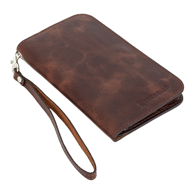 Lederen Universele Multi Flap Case | Cognac Bruin