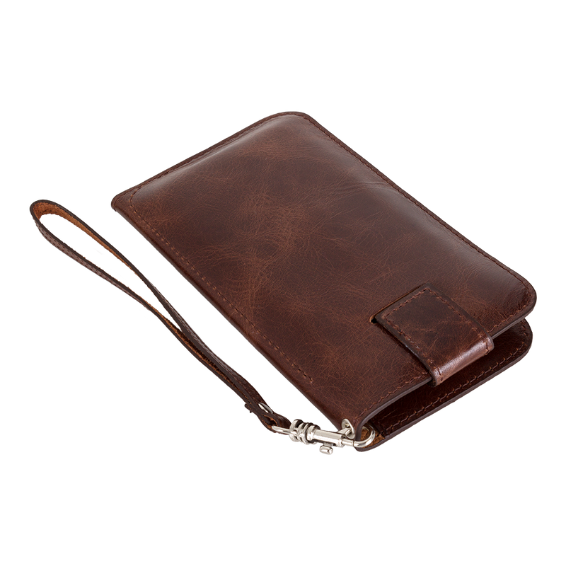 Lederen Universele Multi Flap Case | Cognac Bruin