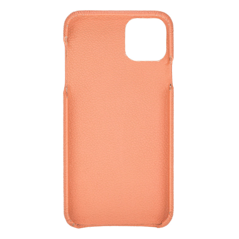 Mjora 2 in 1 Volledig Luxe Leren Booktype iPhone 11 Pro MAX leren hoesje - Zalm Roze