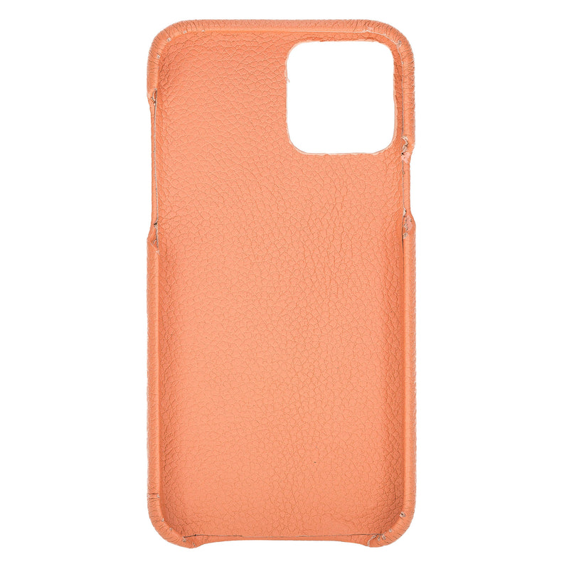 Mjora 2 in 1 Volledig Luxe Leren Booktype iPhone 11 Pro leren hoesje - Zalm Roze