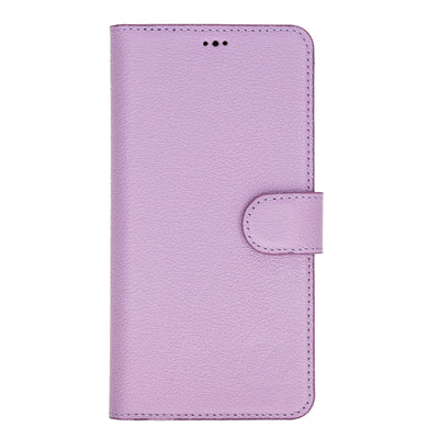 Mjora 2 in 1 Volledig Luxe Leren Booktype iPhone 11 Pro MAX leren hoesje - Lila Paars