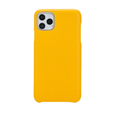Mjora 2 in 1 Volledig Luxe Leren Booktype iPhone 11 Pro MAX leren hoesje- Geel