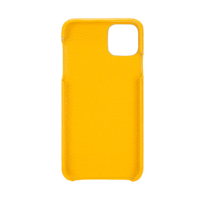Mjora 2 in 1 Volledig Luxe Leren Booktype iPhone 11 Pro MAX leren hoesje- Geel