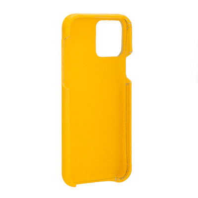 Mjora 2 in 1 Volledig Luxe Leren Booktype iPhone 11 Pro MAX leren hoesje- Geel