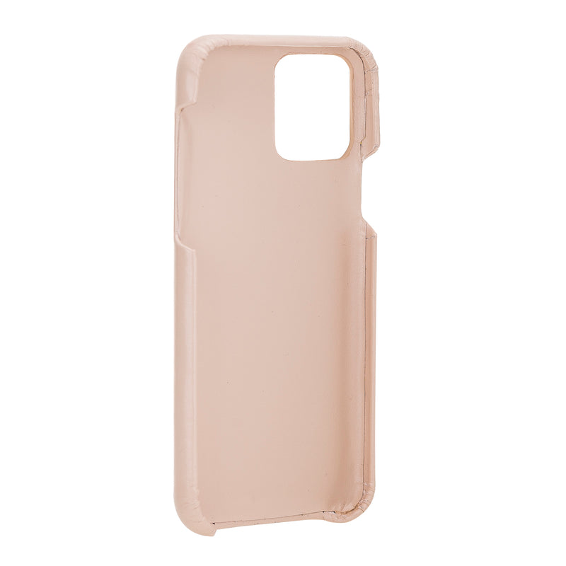 Mjora 2 in 1 Volledig Luxe Leren Booktype iPhone 11 Pro leren hoesje - Nude Roze