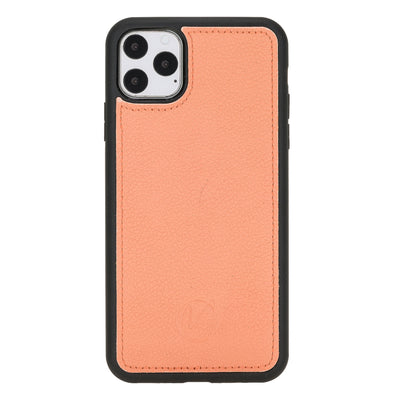 Mjora 2 in 1 Luxe Leren Booktype iPhone 11 Pro Max leren hoesje - Zalm Roze