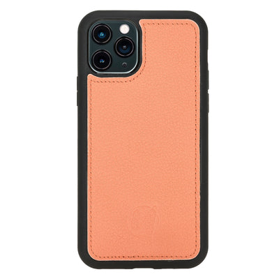 Mjora 2 in 1 Luxe Leren Booktype iPhone 11 Pro  leren hoesje - Zalm Roze
