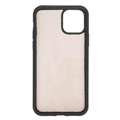 Mjora 2 in 1 Luxe Leren Booktype iPhone 11 Pro  leren hoesje - Zalm Roze