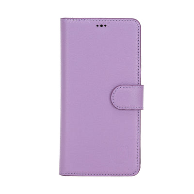 Mjora 2 in 1 Luxe Leren Booktype iPhone 11 Pro Max leren hoesje - Lila Paars