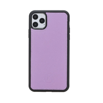 Mjora 2 in 1 Luxe Leren Booktype iPhone 11 Pro Max leren hoesje - Lila Paars