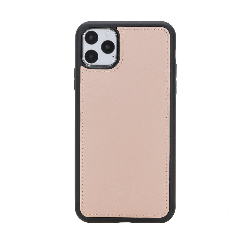 Mjora 2 in 1 Luxe Leren Booktype iPhone 11 Pro  leren hoesje - Nude Roze