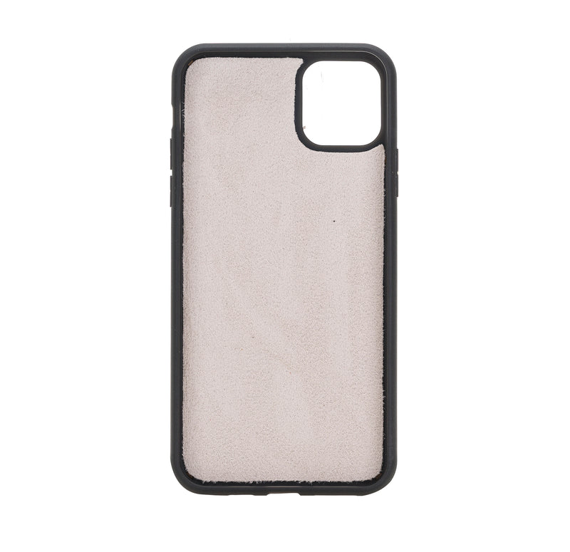 Mjora 2 in 1 Luxe Leren Booktype iPhone 11 Pro  leren hoesje - Nude Roze