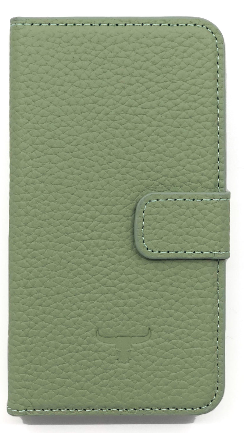 Lederen Booktype iPhone 11 Pro - Matcha Groen