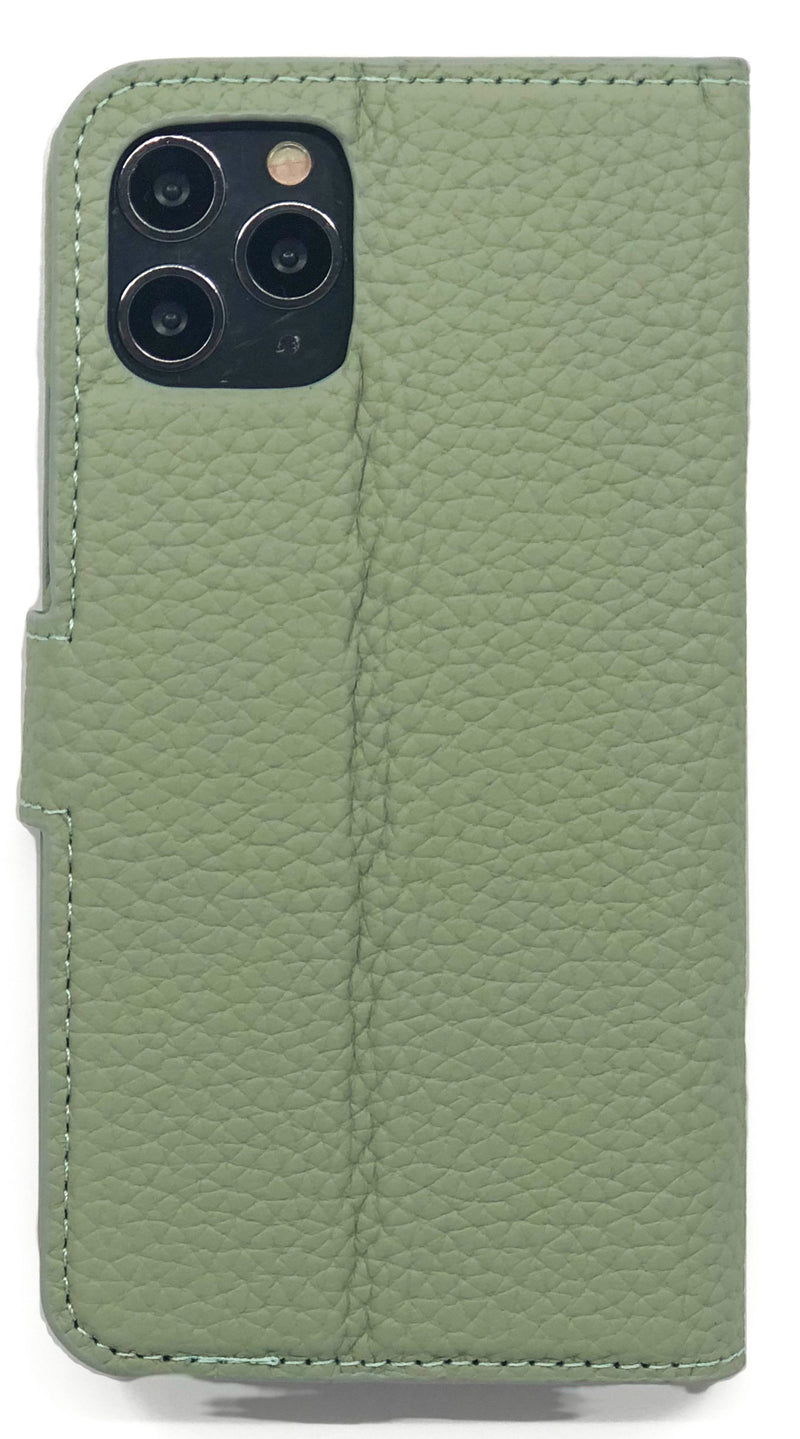 Lederen Booktype iPhone 11 Pro - Matcha Groen