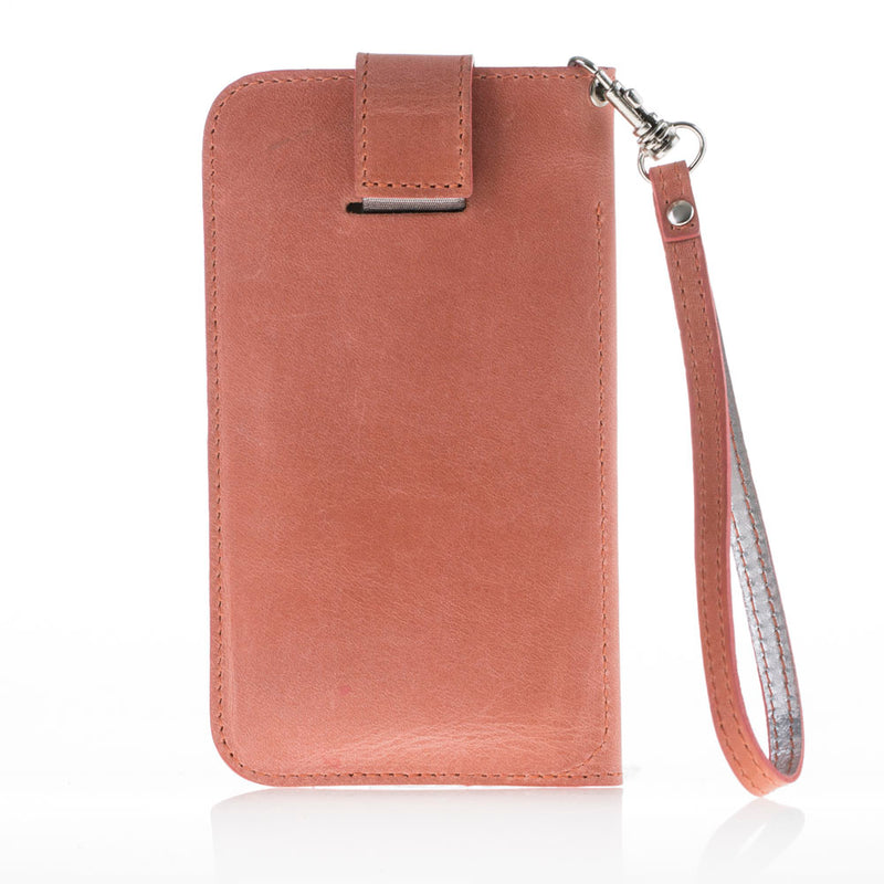 Lederen Universele Multi Flap Case | Roze