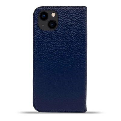 Dutchic iPhone 14 Uitneembare leren hoesje - Dark Blue