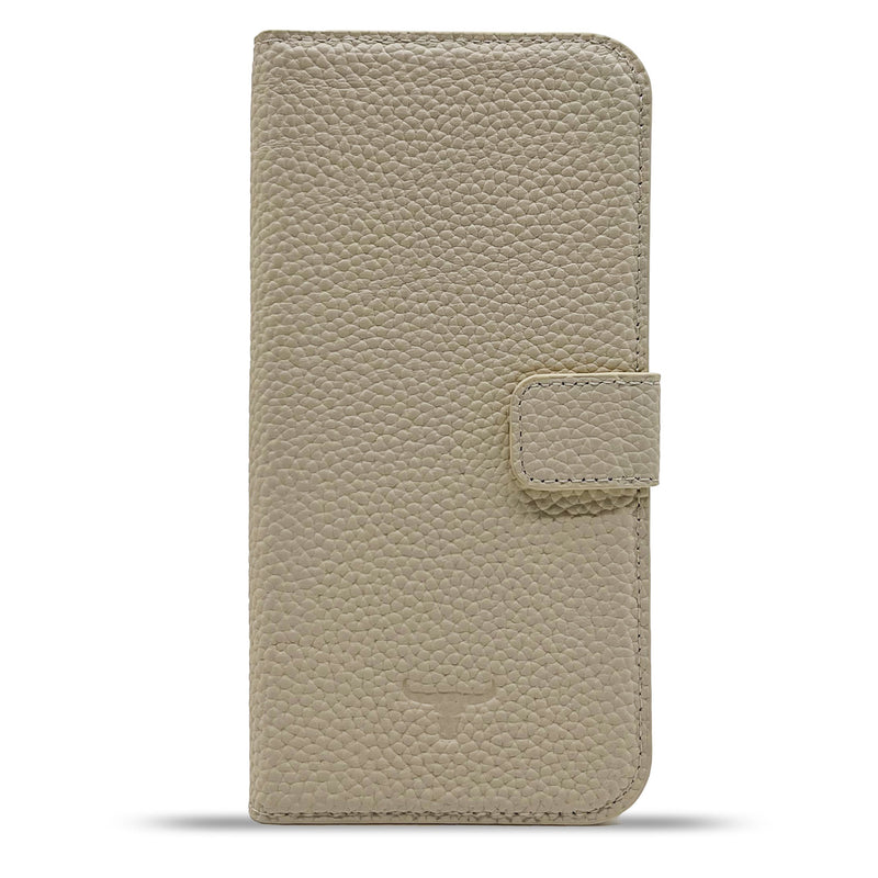 Dutchic iPhone 13 Pro MAX Uitneembare leren hoesje - Crème