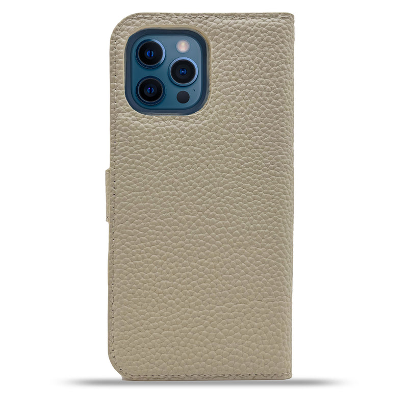 Dutchic iPhone 13 Pro MAX Uitneembare leren hoesje - Crème