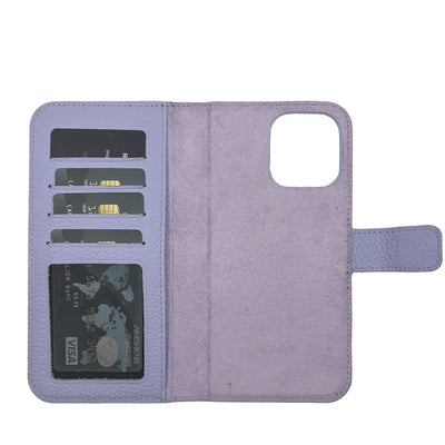 Dutchic iPhone 14 Uitneembare leren hoesje - Lila