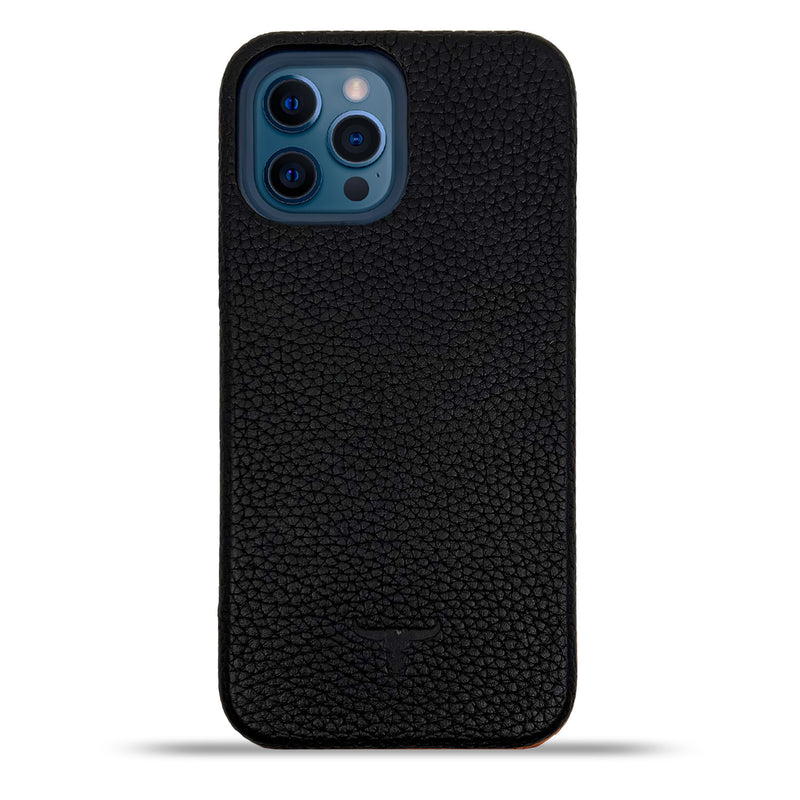 Dutchic iPhone 13 Pro MAX Uitneembare leren hoesje - Zwart