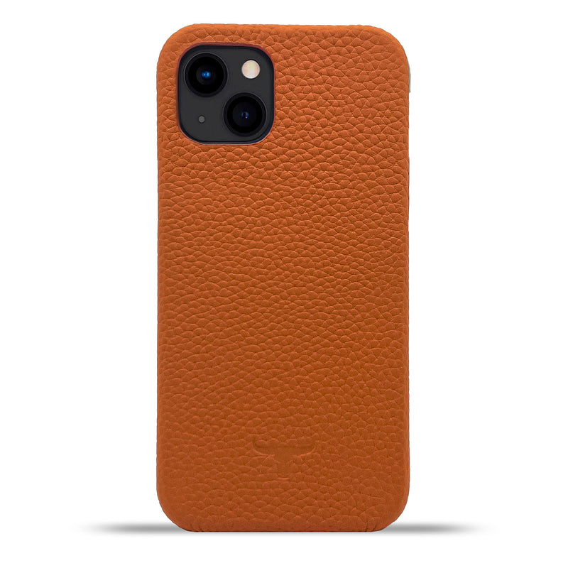Dutchic iPhone 14 Uitneembare leren hoesje - Oranje / Orange