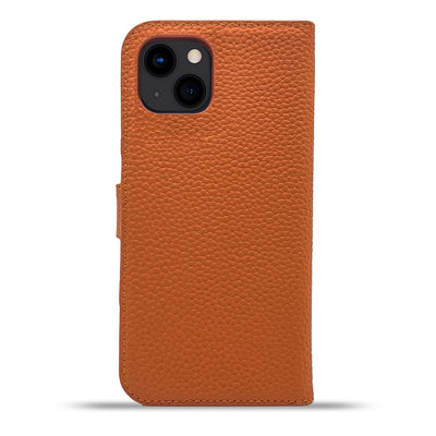 Dutchic iPhone 13 Uitneembare leren hoesje - Oranje / Orange