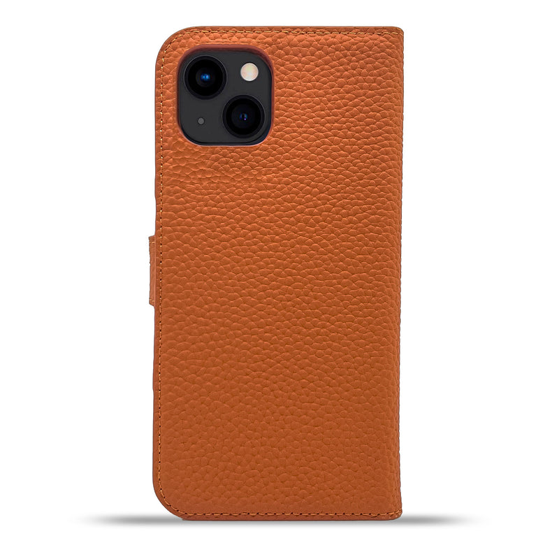 Dutchic iPhone 14 Uitneembare leren hoesje - Oranje / Orange