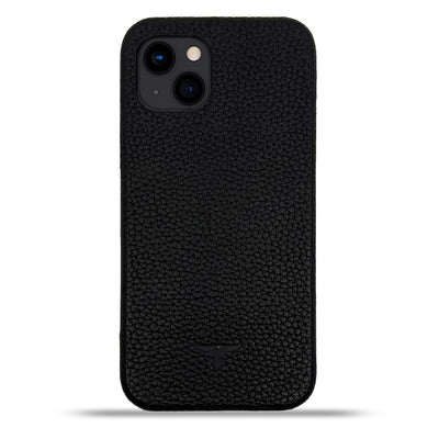 Dutchic iPhone 13 Uitneembare leren hoesje - Zwart