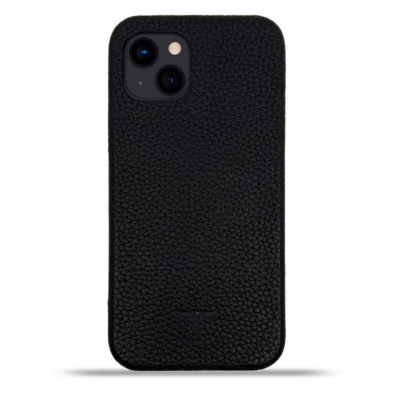 Dutchic iPhone 13 Uitneembare leren hoesje - Zwart