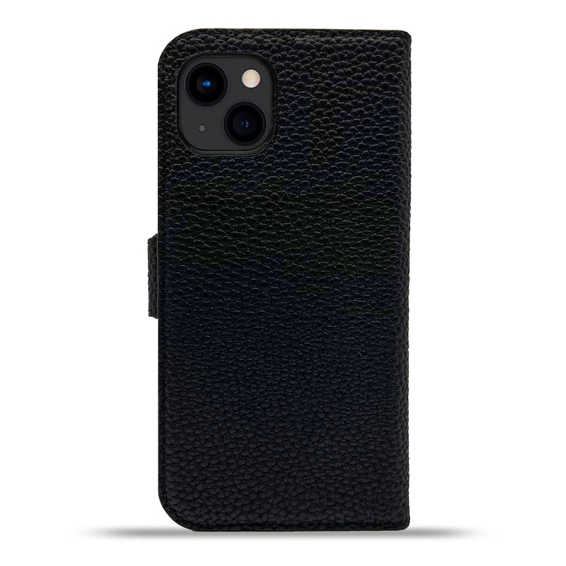 Dutchic iPhone 13 Uitneembare leren hoesje - Zwart